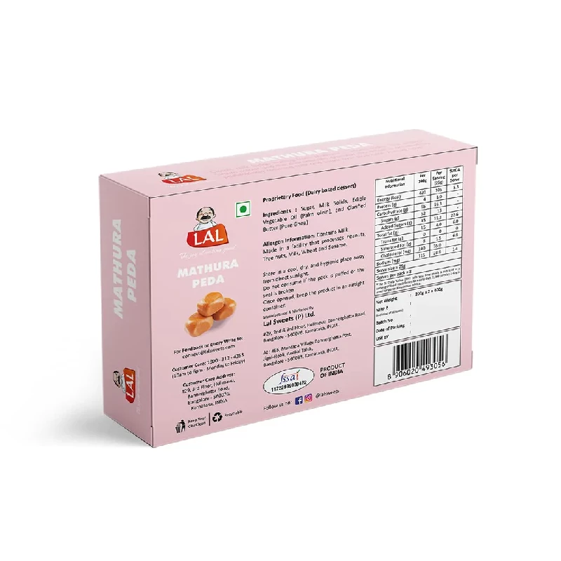 Lal Sweets Mathura Peda, 400 g-2.webp